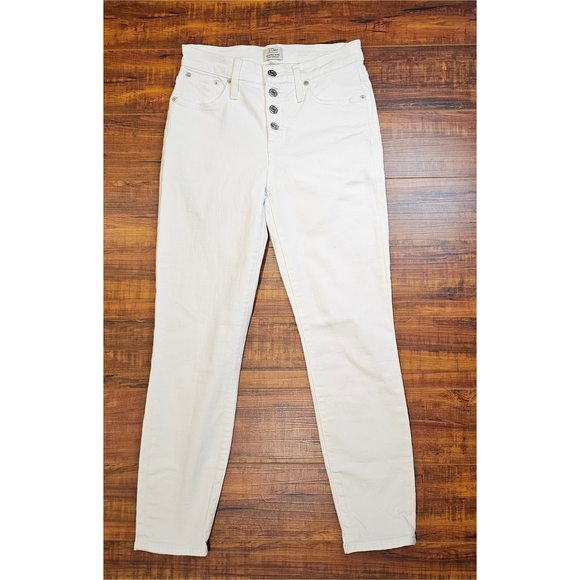J.Crew White High Rise Straight Jeans – Size 26 - Picture 2 of 6